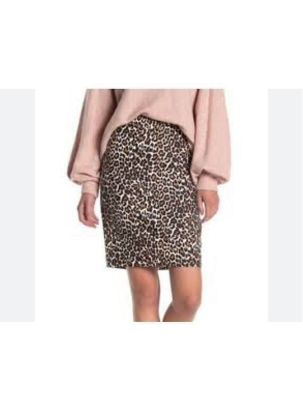 NWT J.Crew size 2 leopard print pencil skirt
